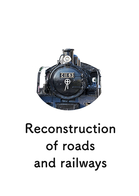 Reconstruction of roads and railways