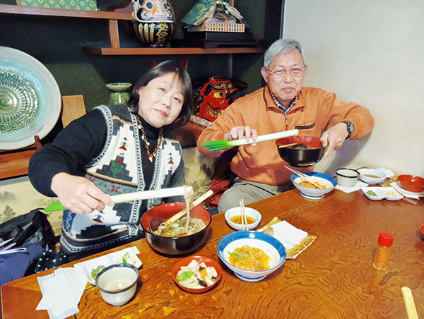 大内宿で名物ねぎそばを堪能