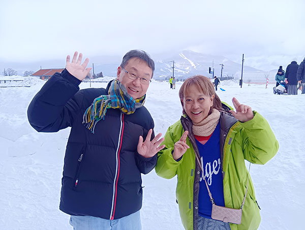 関西圏のリスナーに向けて中継レポート